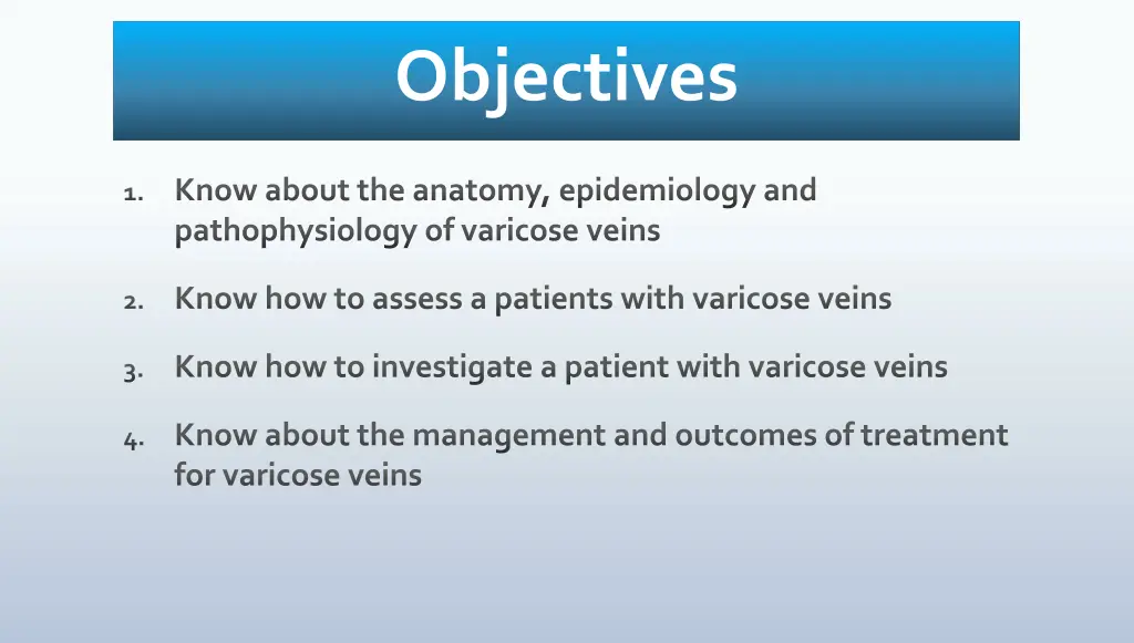 objectives