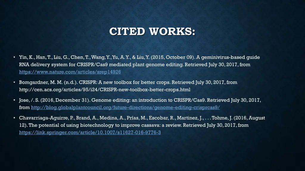 cited works