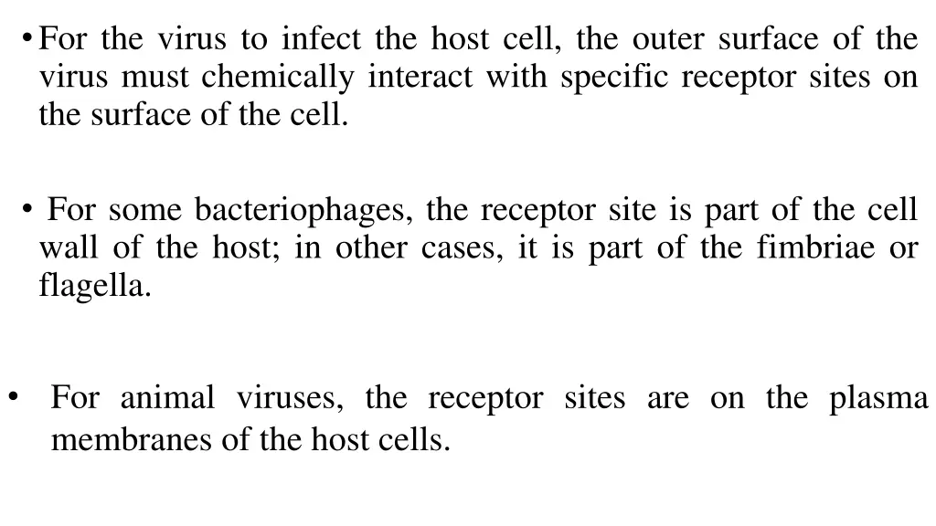 for the virus to infect the host cell the outer