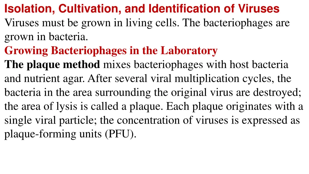 isolation cultivation and identification