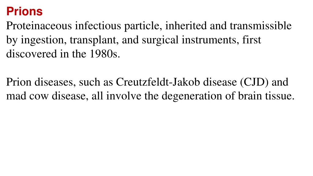 prions proteinaceous infectious particle