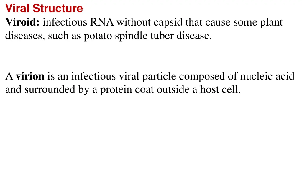 viral structure viroid infectious rna without