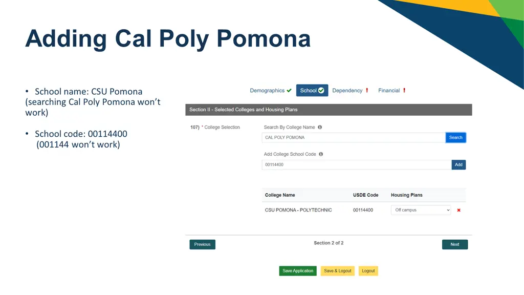 adding cal poly pomona