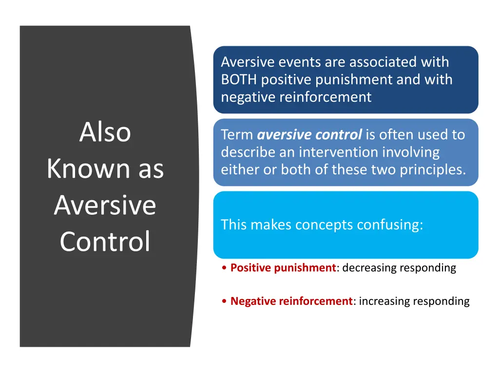 aversive events are associated with both positive