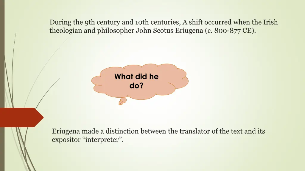 during the 9th century and 10th centuries a shift