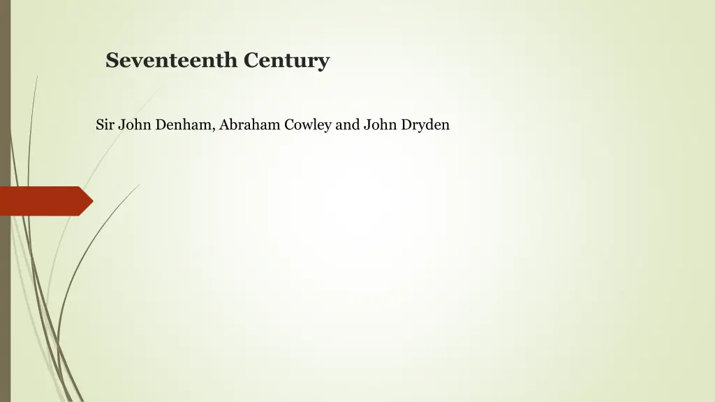 seventeenth century