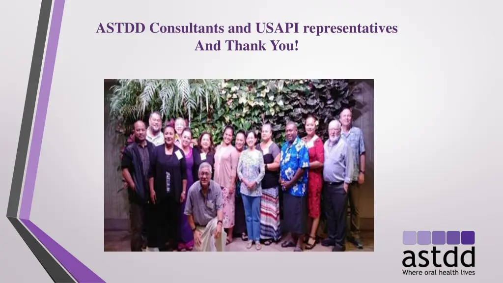 astdd consultants and usapi representatives