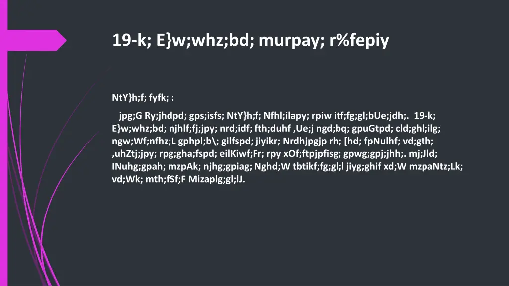 19 k e w whz bd murpay r fepiy