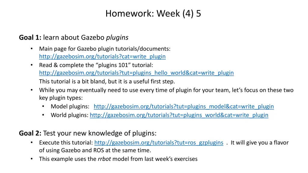 homework week 4 5