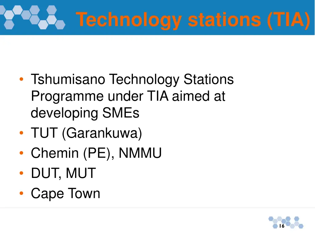 technology stations tia