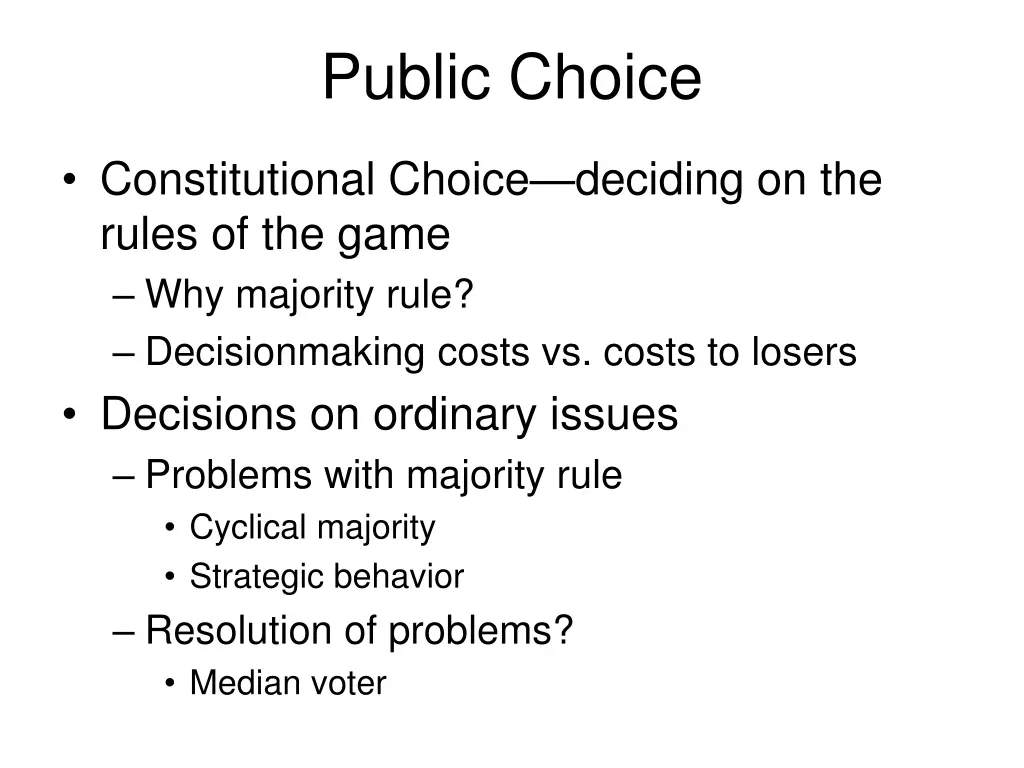 public choice