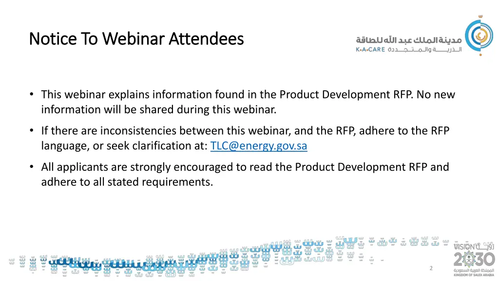 notice to webinar attendees notice to webinar