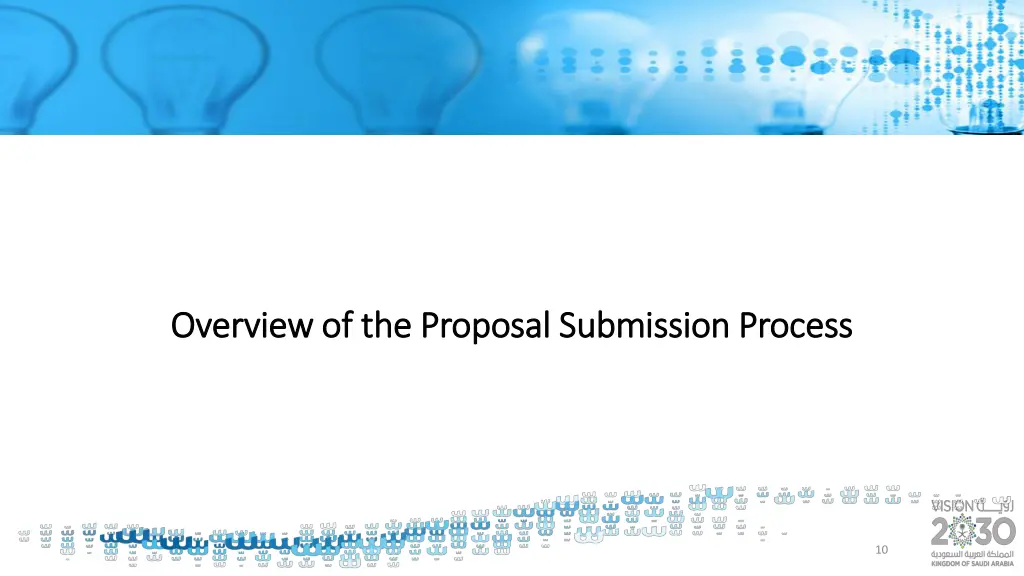 overview of the proposal submission process