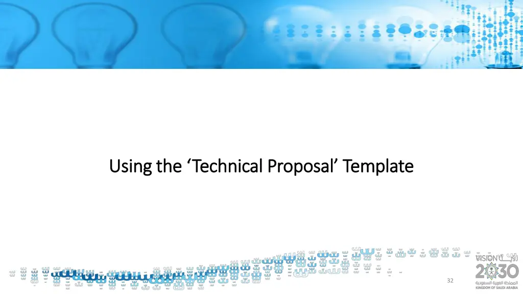 using the technical proposal template using