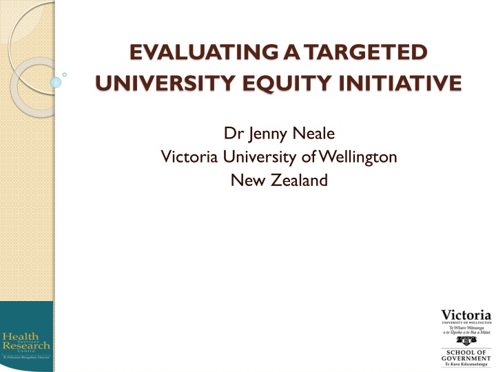 evaluatinga targeted university equity initiative