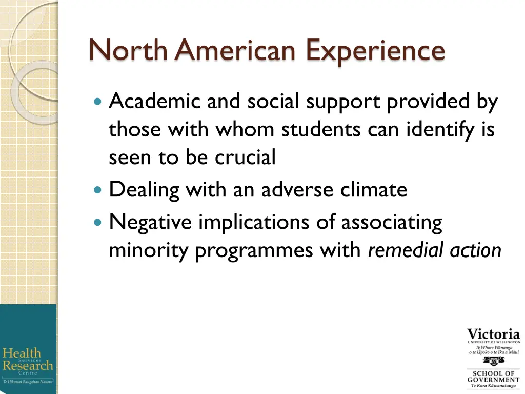 north american experience