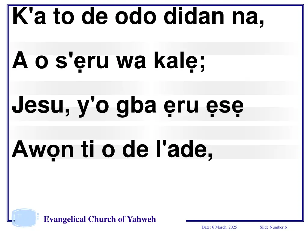 k a to de odo didan na