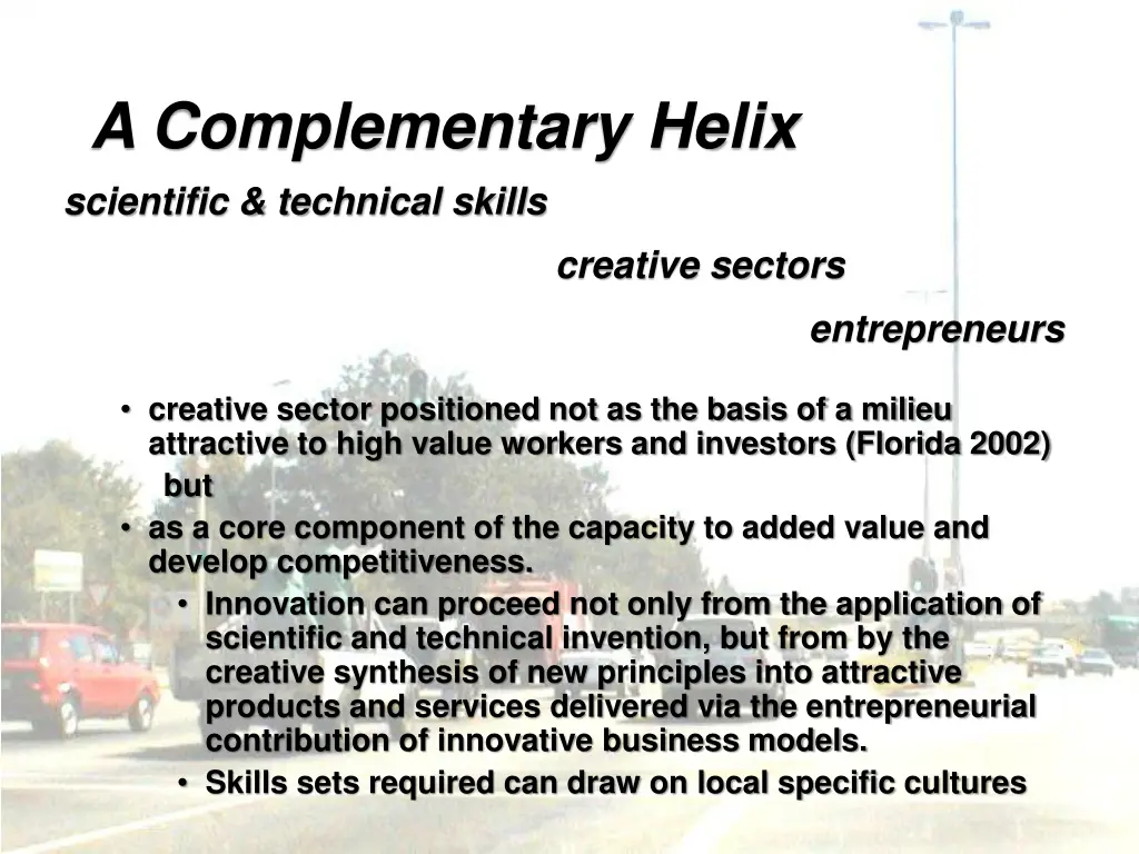 a complementary helix scientific technical skills