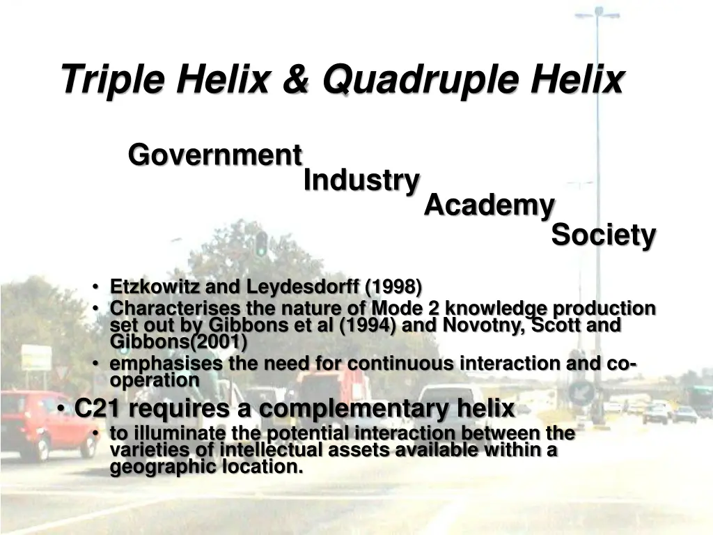 triple helix quadruple helix