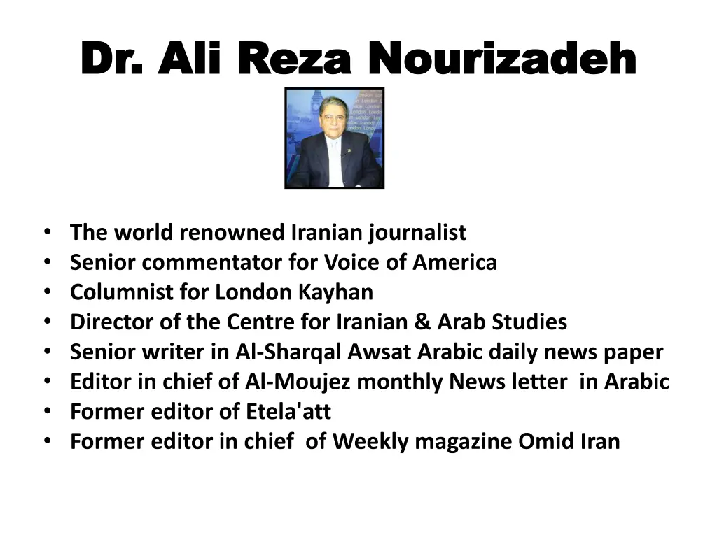 dr ali reza dr ali reza nourizadeh