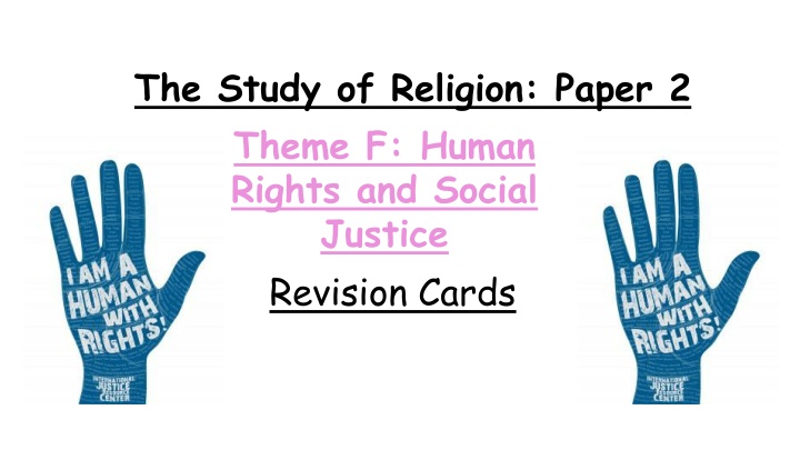 the study of religion paper 2 theme f human