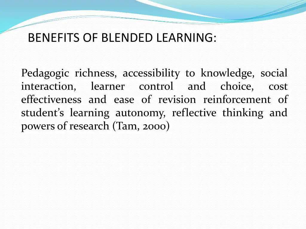 benefits of blended learning