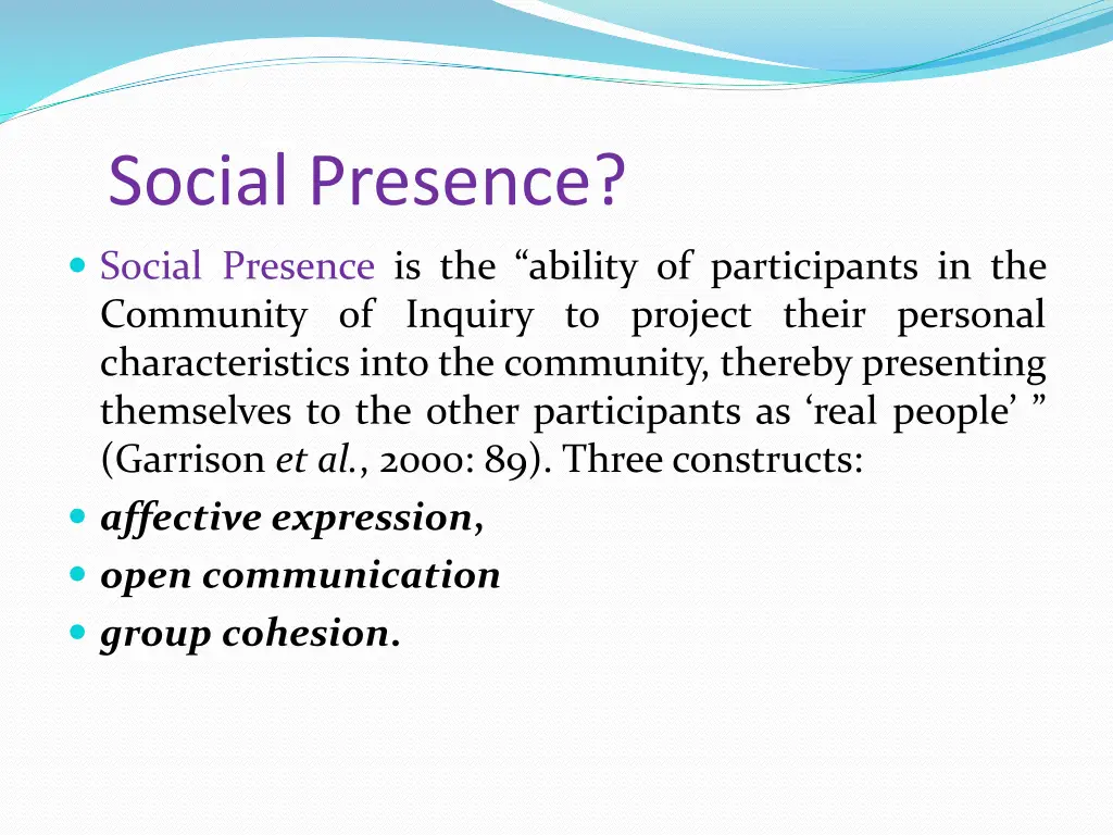 social presence
