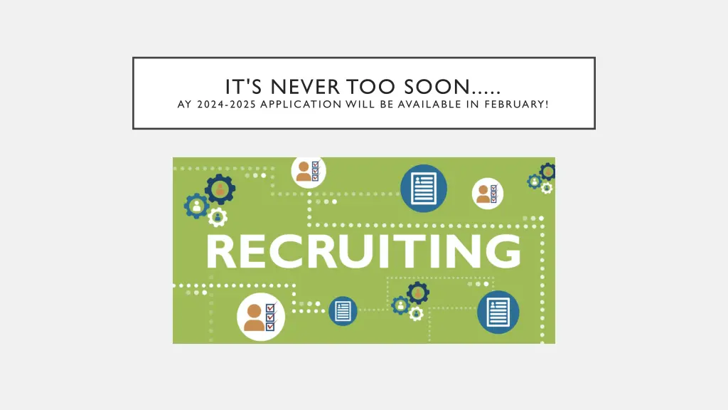 it s never too soon ay 2024 2025 application will