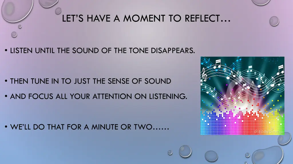 let s have a moment to reflect