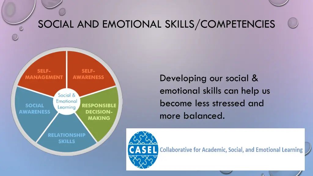 social and emotional skills competencies