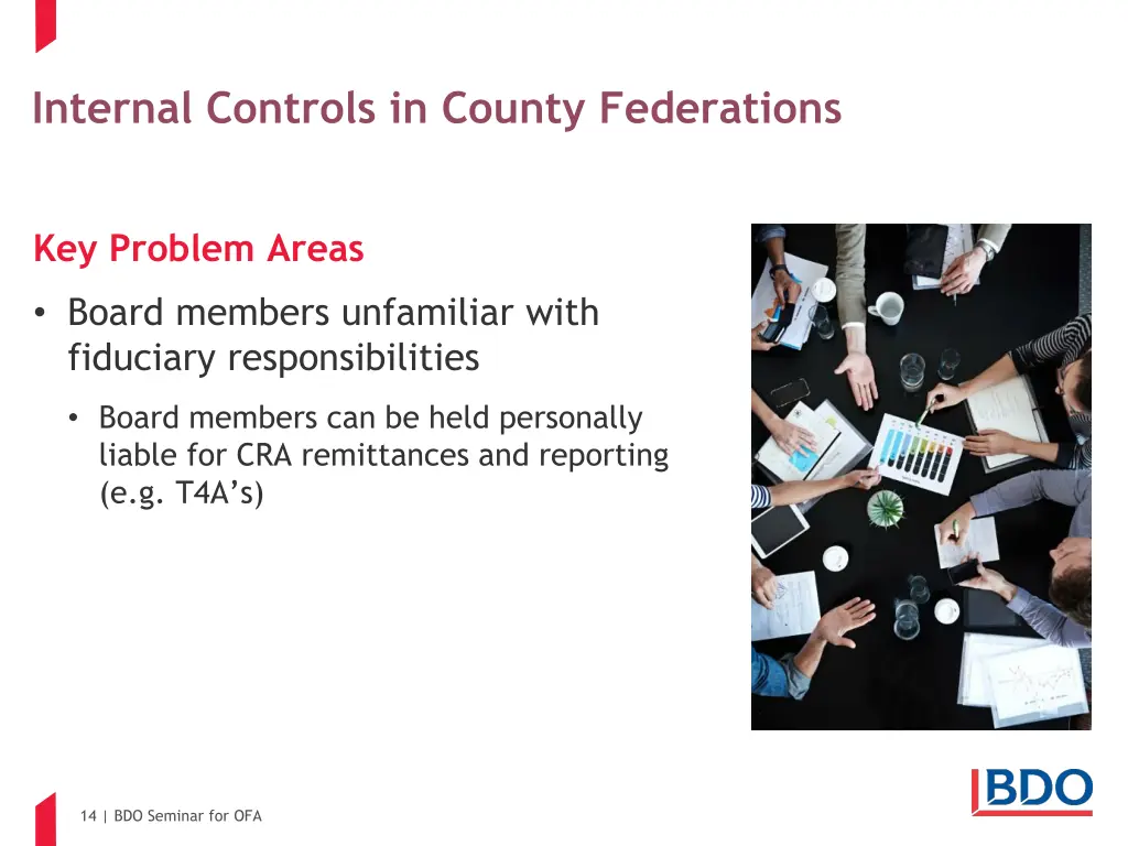 internal controls in county federations 10
