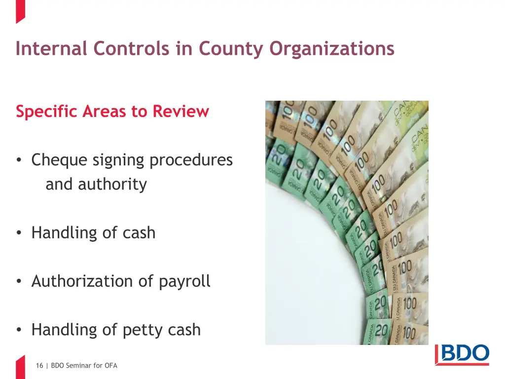internal controls in county organizations