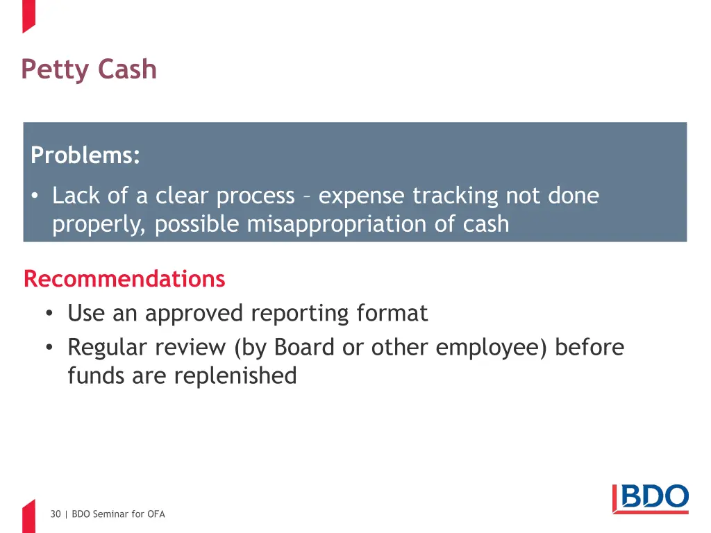 petty cash