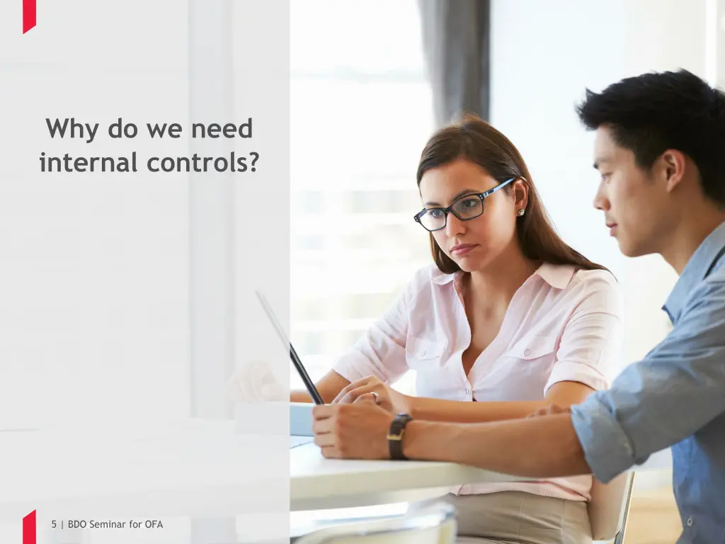 why do we need internal controls
