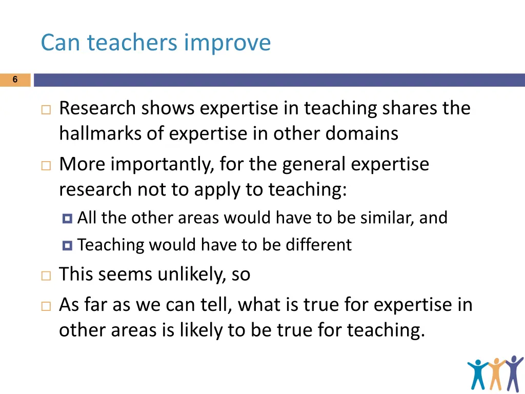 can teachers improve