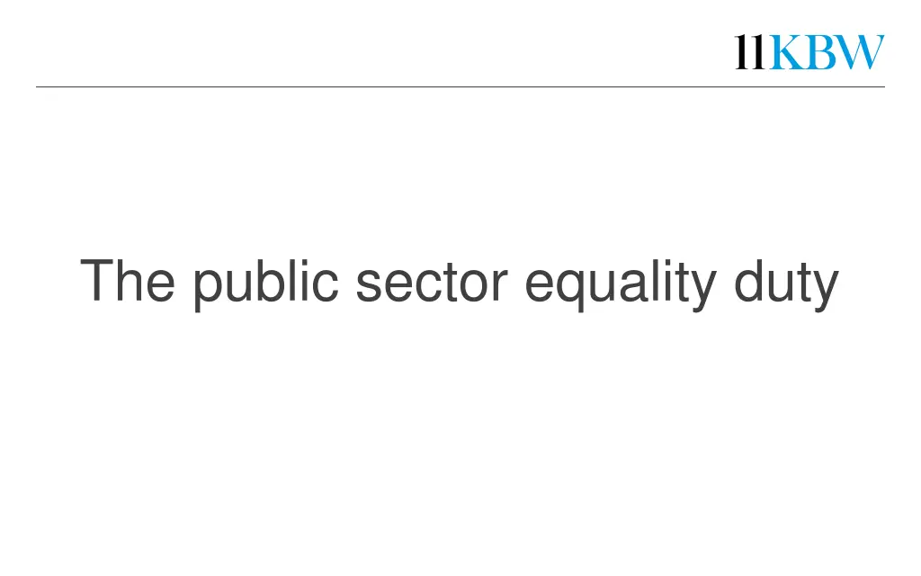 the public sector equality duty