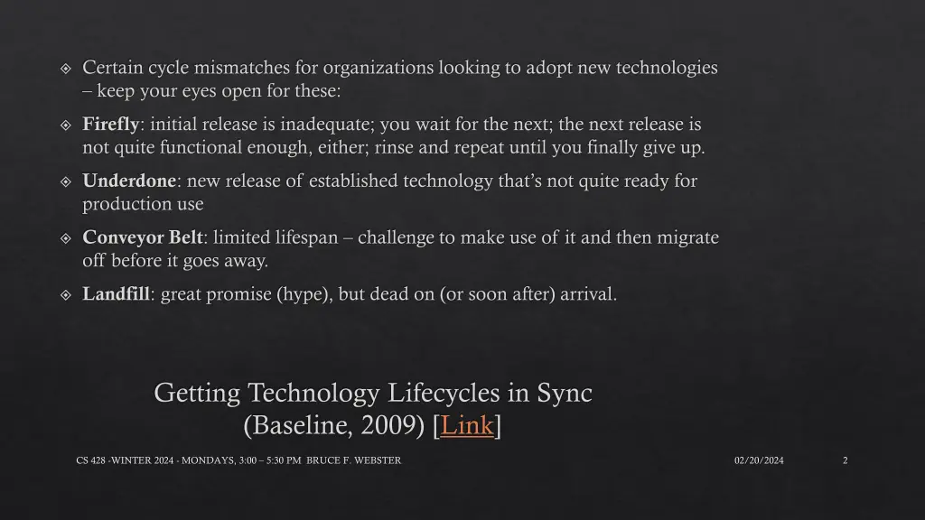 certain cycle mismatches for organizations