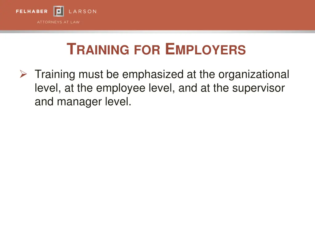 t raining for e mployers