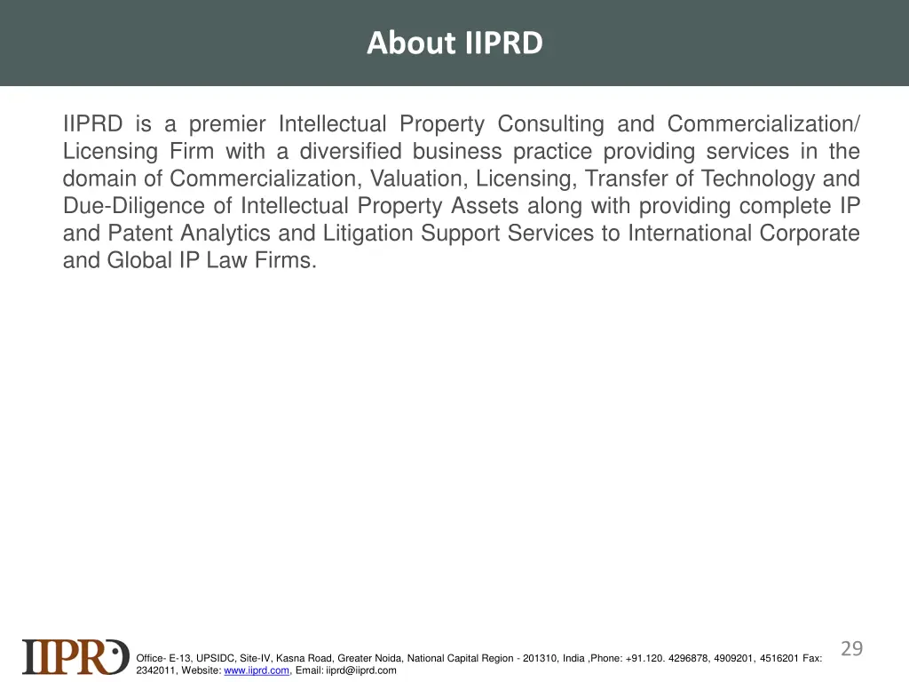 about iiprd