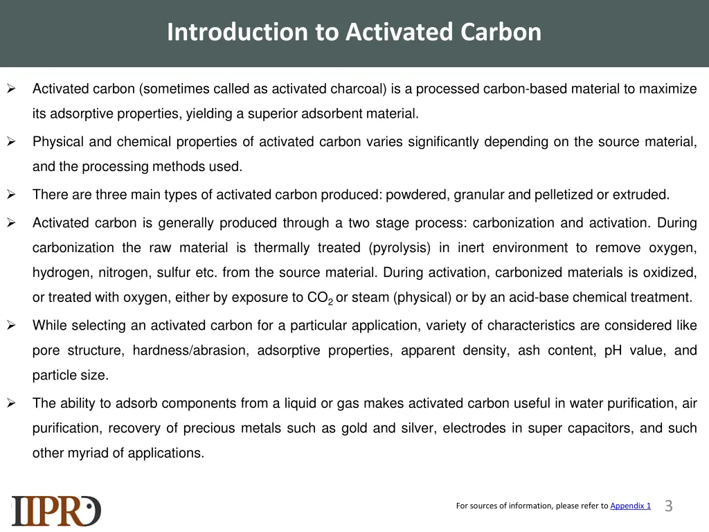 introduction to activated carbon