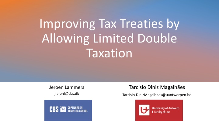 improving tax treaties by allowing limited double