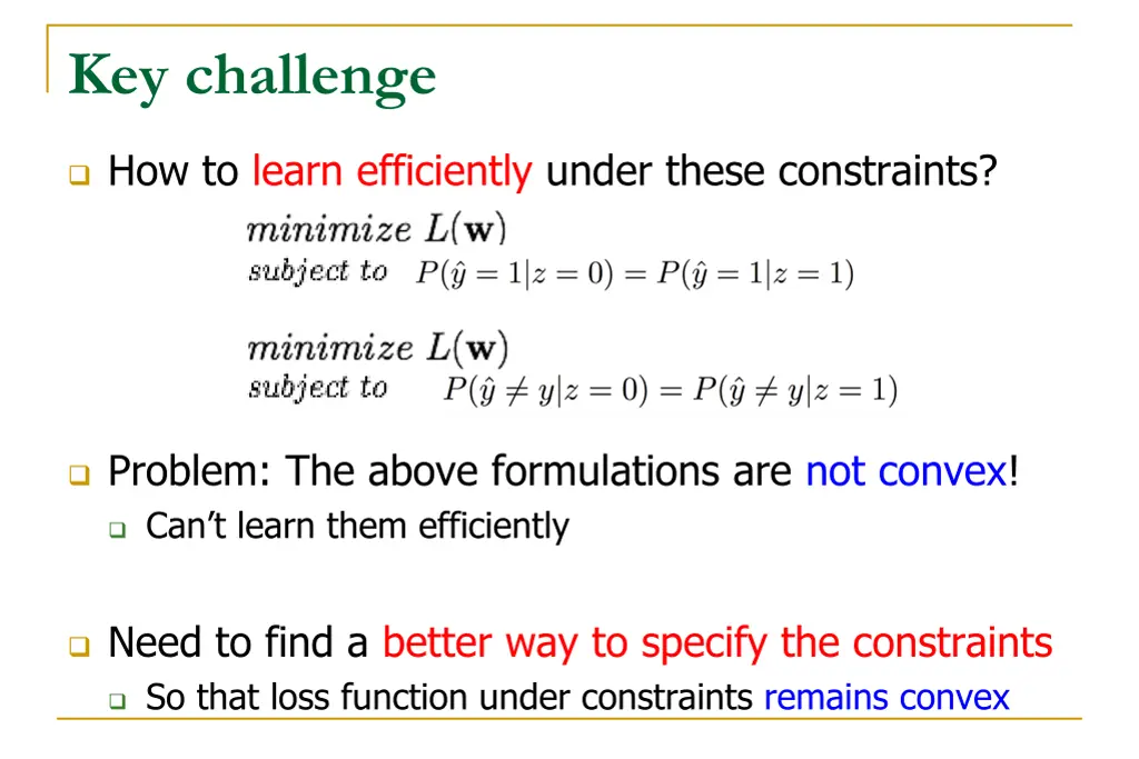 key challenge