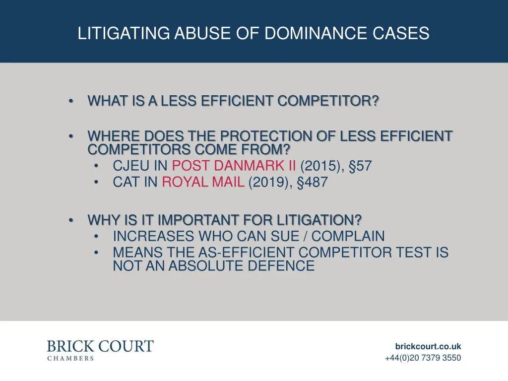 litigating abuse of dominance cases 4