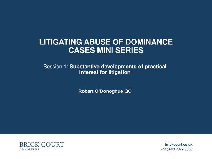 litigating abuse of dominance cases mini series