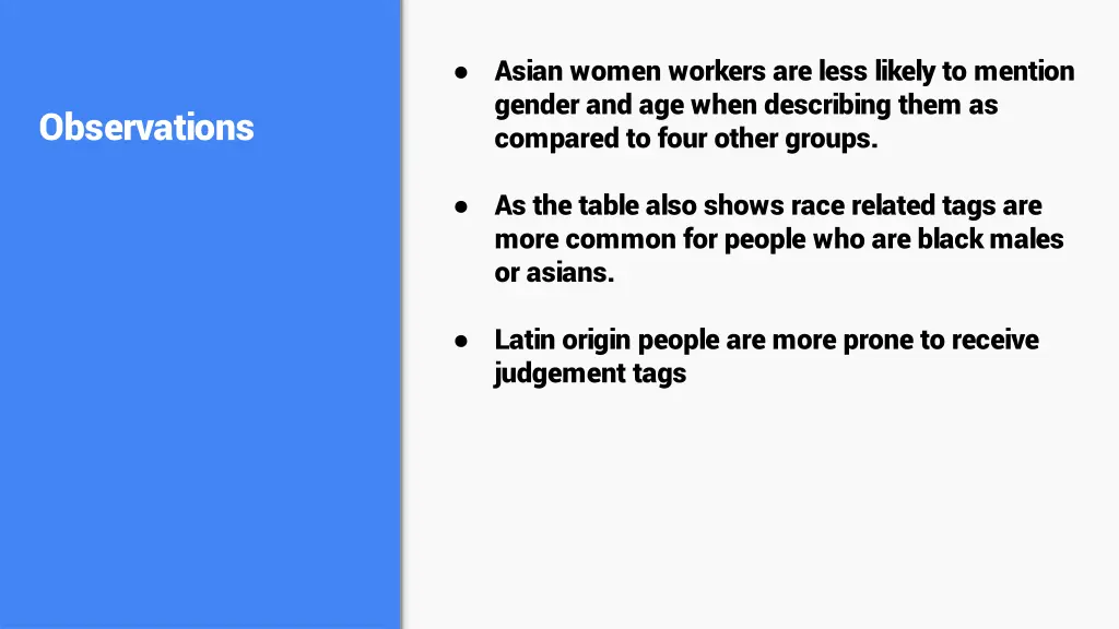 asian women workers are less likely to mention