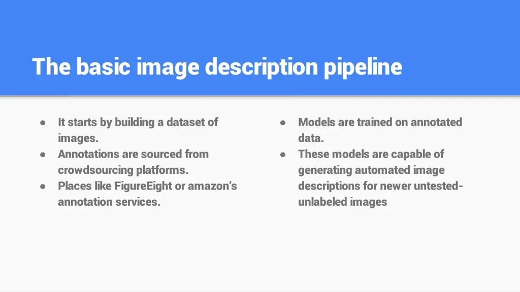 the basic image description pipeline