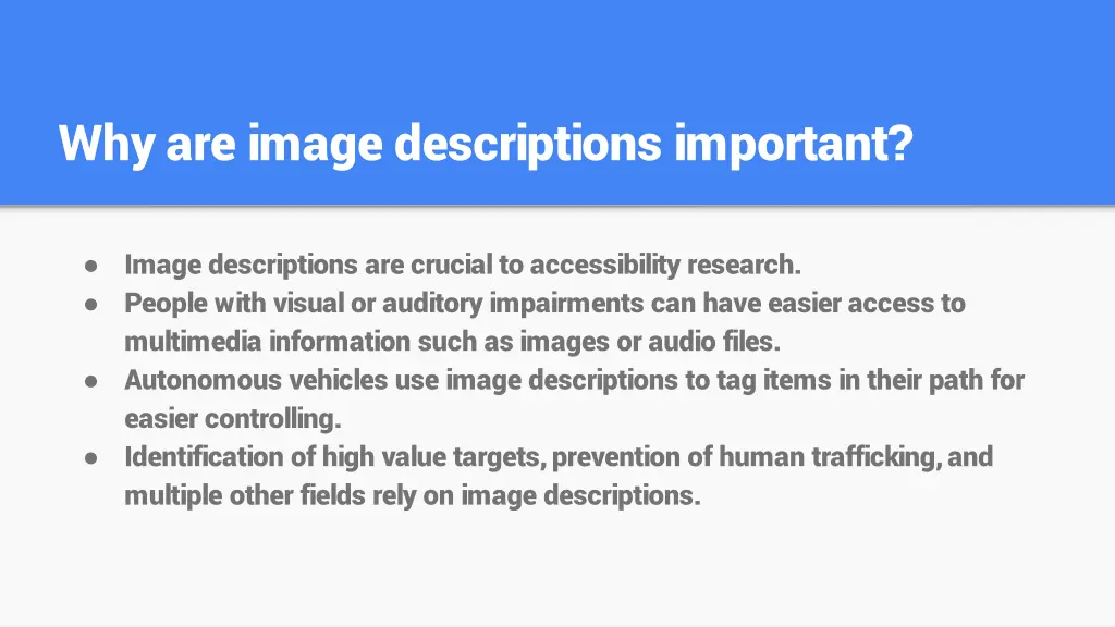 why are image descriptions important