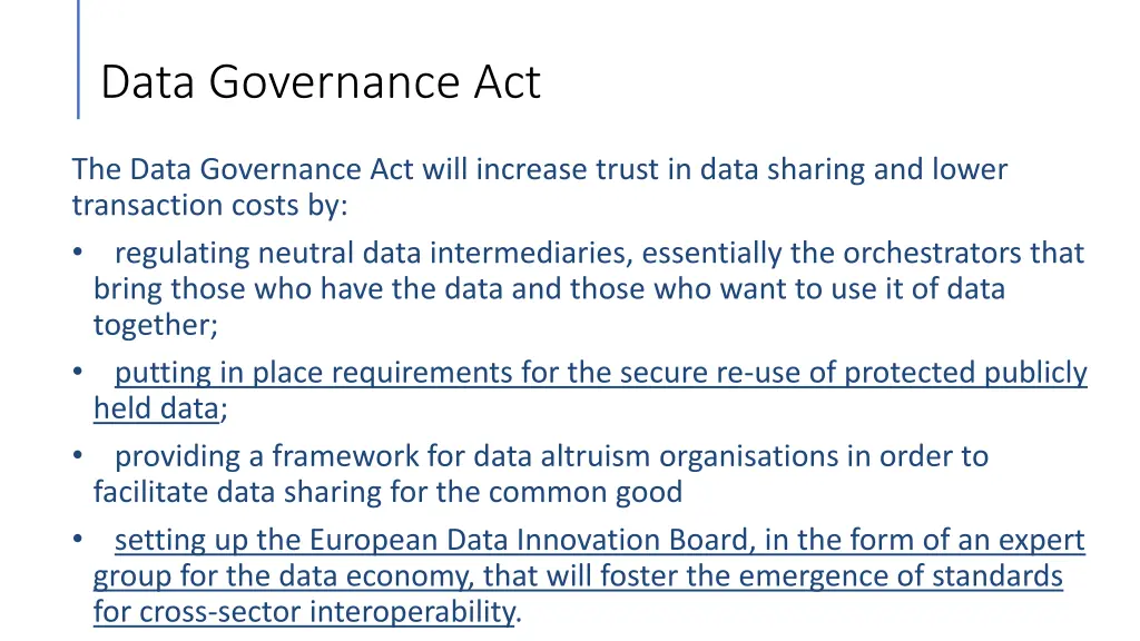 data governance act