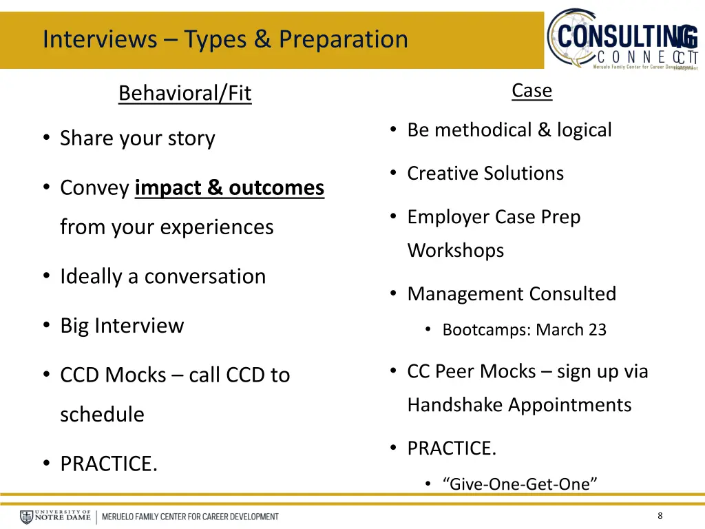 interviews types preparation
