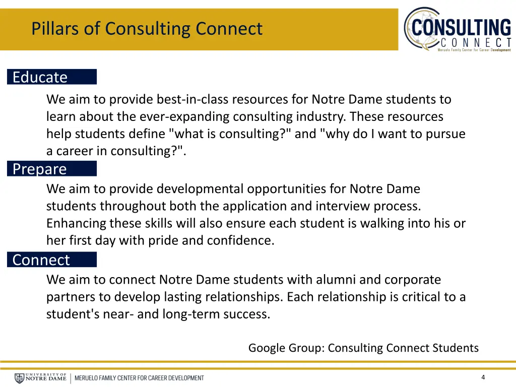 pillars of consulting connect